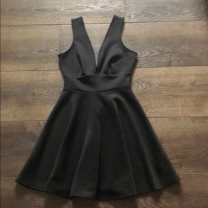 Black V Neck Dress- NWOT
